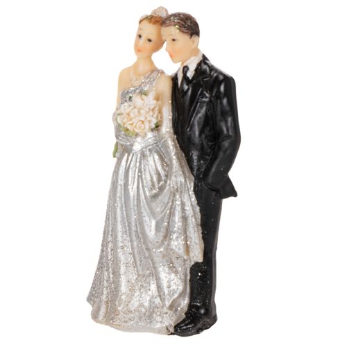 Silverbröllopsdagspar 10 cm | Floristik24.se