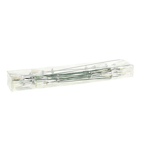 Artikel Nyårsdekoration champagneglasplugg silver 7,5cm L27cm 12st