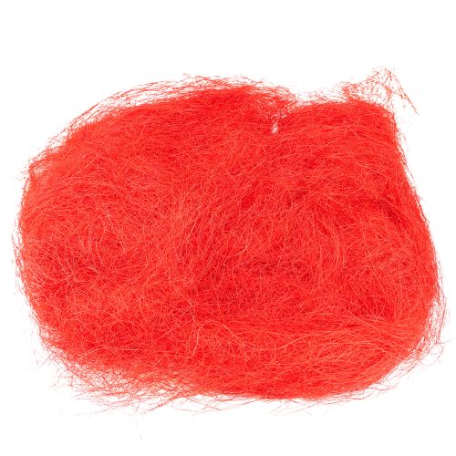 Sisal Röd Naturfiber Hantverksfiber Sisalfiber 300g