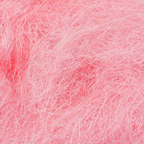 Artikel Sisal gräs för pyssel, hantverksmaterial naturmaterial rosa 300g