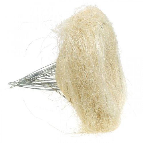 Artikel Blommanschett av sisal, bukett blekt Ø20cm 10 st
