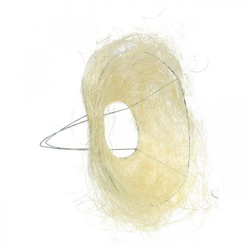 Artikel Blommanschett av sisal, bukett blekt Ø20cm 10 st