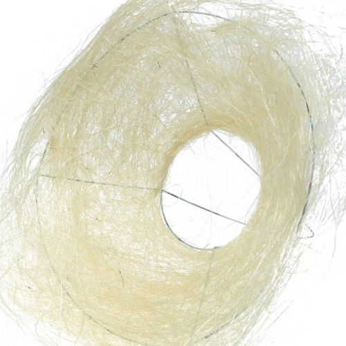 Artikel Blommanschett av sisal, bukett blekt Ø20cm 10 st