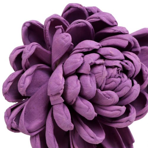 Artikel Blommor på tråden mörk lila 8cm 12st