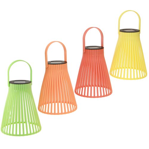 Floristik24 Solar trädgårdslykta hänglampa LED 4 färger Ø14,5cm 4st