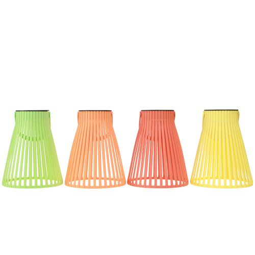 Floristik24 Solar trädgårdslykta hänglampa LED 4 färger Ø14,5cm 4st