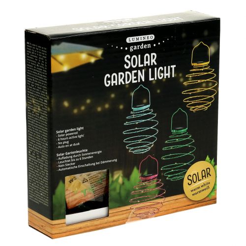 Artikel Solar trädgård ljusgul 22cm med 25 LEDs varmvita
