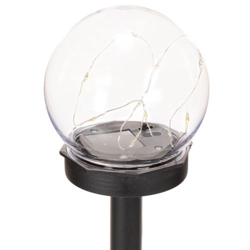 Trädgårdslampa, globlampa med jordspett för utomhusbelysning, 36 cm, 4 stycken | Floristik24.se