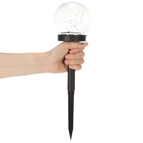 Trädgårdslampa, globlampa med jordspett för utomhusbelysning, 36 cm, 4 stycken | Floristik24.se
