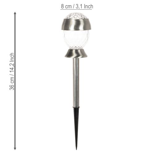 Artikel Solcellsdrivna trädgårdsbelysningar med jordspjut, 36 cm, 4-pack