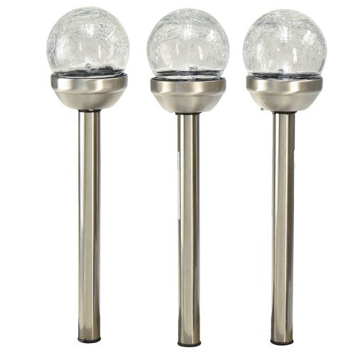 Floristik24 Solar trädgårdsstake solljus balkong Ø6cm H36cm 6 st