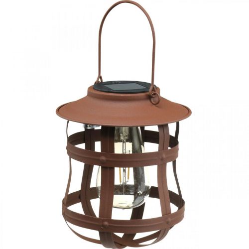 Dekorativ lampa, lampa för trädgården, solcellslykta varmvit Ø15cm H18cm