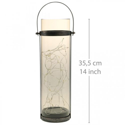 Floristik24 Trädgårdslampa, solcellslykta, ljusrör för dekoration LED varmvit H35cm