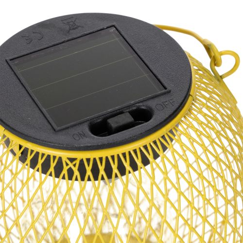 Artikel Solcellslykta för trädgård och terrass i modern design av metall, 12 cm