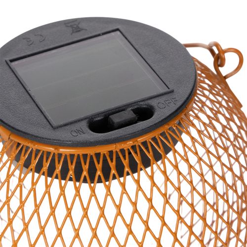 Artikel Solcellslykta LED för stämningsfull trädgårdsbelysning i attraktiv metalldesign, 12 cm