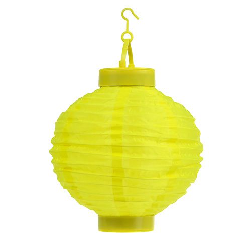 Lampion LED med solenergi 20cm gul