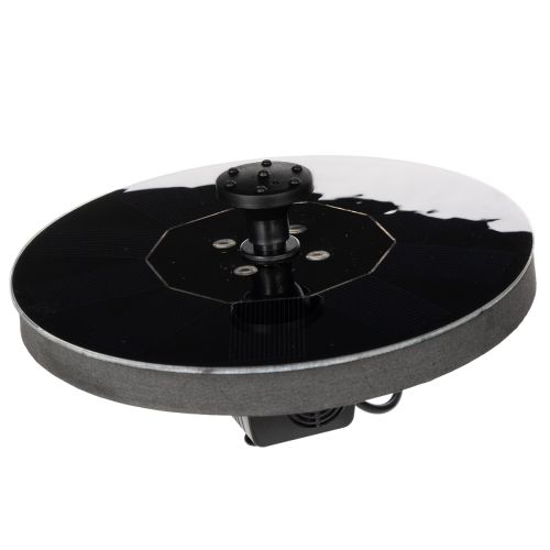 Floristik24 Solcellspump för trädgårdsdammar, flytande dekorativ vattenfunktion med LED, 16 cm