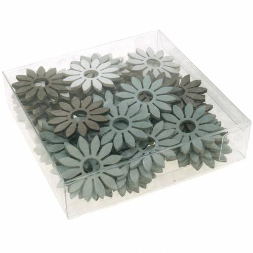 Floristik24 Sommarblommor trädekoration blommor brun, ljusgrå, vit spridd dekoration 72 stycken