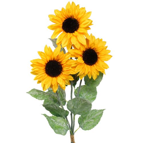 Konstgjorda växter, konstgjorda solros konstgjorda blommor gul 74cm 3st