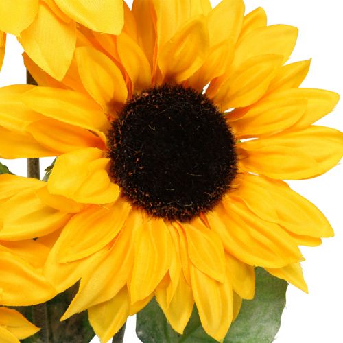 Floristik24 Konstgjorda växter, konstgjorda solros konstgjorda blommor gul 74cm 3st