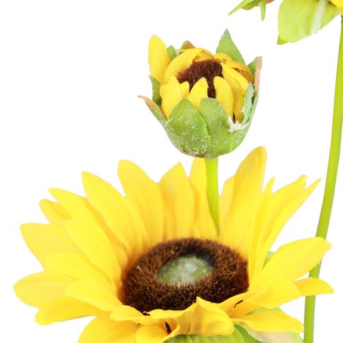 Floristik24 Konstgjorda växter konstgjorda solrosor konstgjorda blommor dekoration gul 64cm