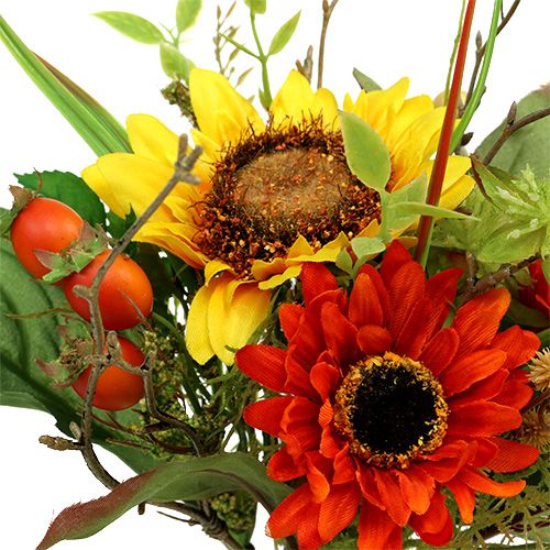 Floristik24 Bukett solrosor gul 24cm