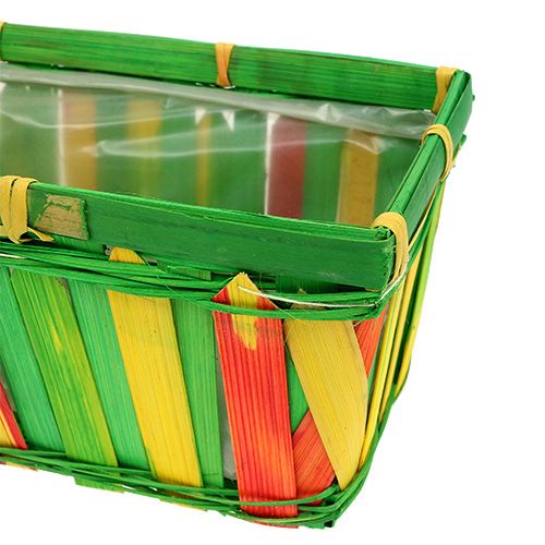 Artikel Chipkorg fyrkantig flerfärgad 25cm 9 st