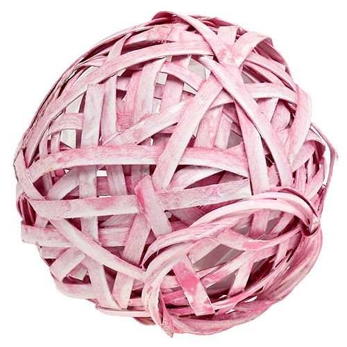 Floristik24 Spånkorg rund Ø15cm H14cm Rosa