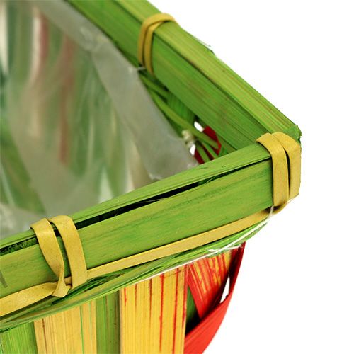 Artikel Chipkorgssats fyrkantig flerfärgad 20cm x 11cm 12 st