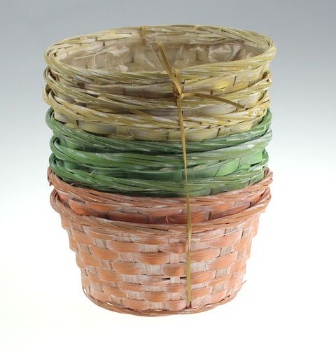 Floristik24 Spånskiva rund mångfärgad 8 delar Ø 20cm