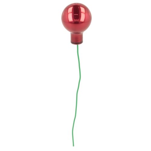 Julgranskulor på tråd, set med mini glänsande speglade bär, 20 mm, 140 bitar | Floristik24.se