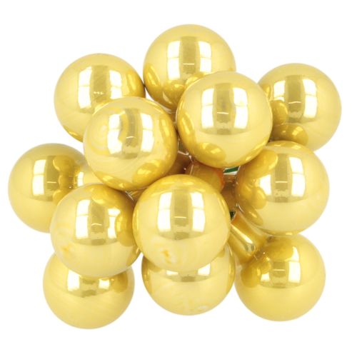 Mini julgranskulor på tråd, speglade bär, glansiga, 20 mm, 140 bitar | Floristik24.se