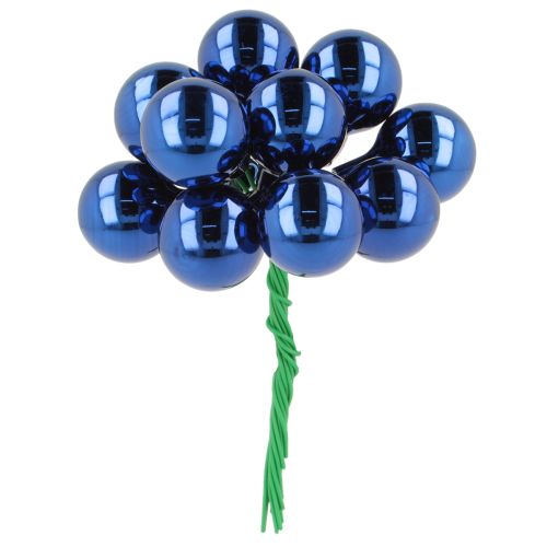 Mini julgranskulor på tråd, speglade bär, 20 mm, 140 bitar