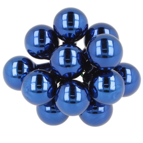Mini julgranskulor på tråd, speglade bär, 20 mm, 140 bitar | Floristik24.se