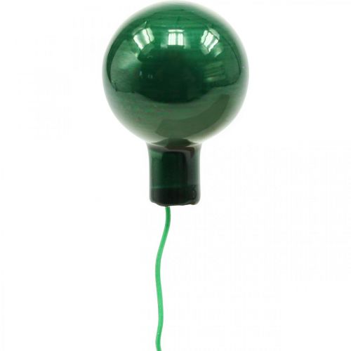 Artikel Mini julkulor på tråd Ø25mm glasgrön 140p