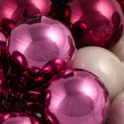 Artikel Spegelbär av glas Bär Rosa Beige Ø25mm 140 st