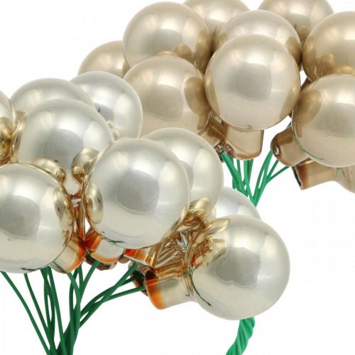 Artikel Mini julkulkräm, beige spegelbär Ø20mm 140 st