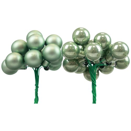 Floristik24 Spegelbär pastellgrön mix Ø20mm 140st