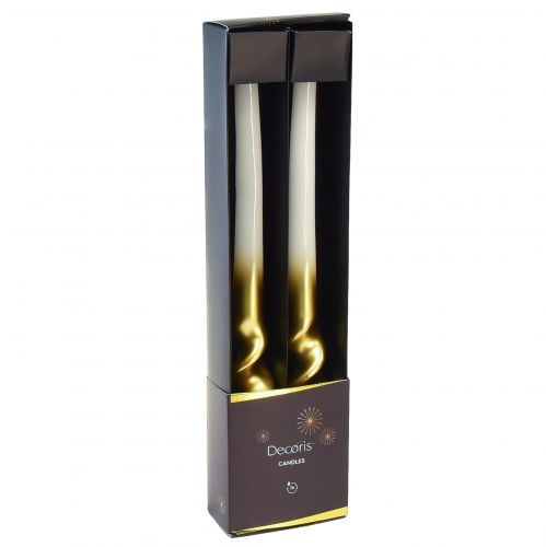 Artikel Vridna ljus vitguld spiralljus Ø2cm H30cm 2 st