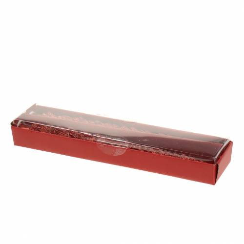 Floristik24 Koniskt ljus granrött 30mm×260mm 2st