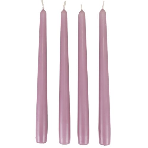 Floristik24 Avsmalnande ljus Wenzelljus lila 250/23mm 12 st