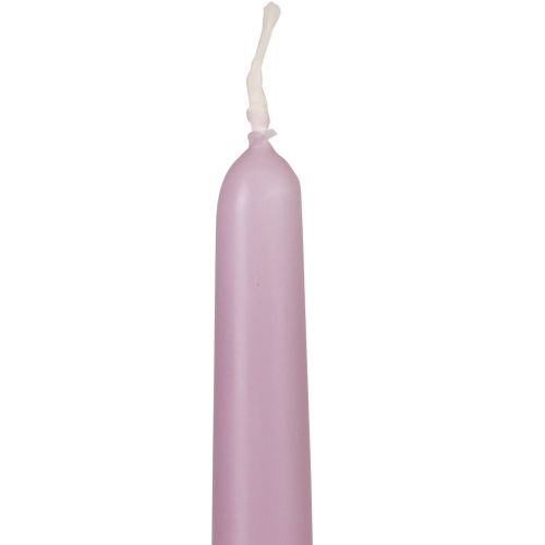 Floristik24 Avsmalnande ljus Wenzelljus lila 250/23mm 12 st