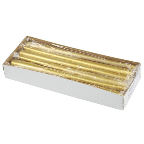 Artikel Avsmalnande ljus 300/23 guld bordsljus 12 st