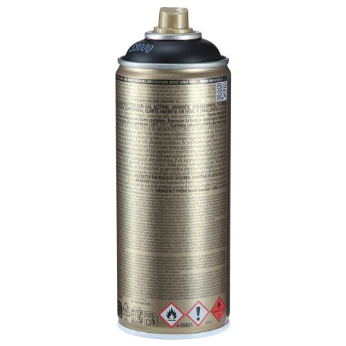 Artikel Sprayfärg svart Montana Gold sprayfärg akryl 400ml