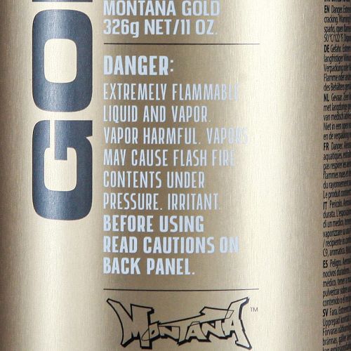 Artikel Sprayfärg svart Montana Gold sprayfärg akryl 400ml