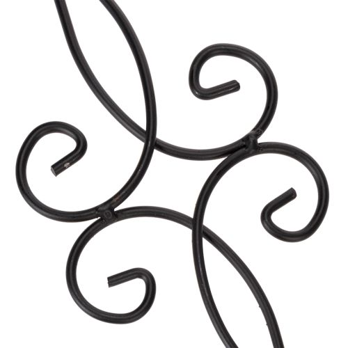 Artikel Trädgårdspåke med utsmyckad design, dekorativ form och snygg metallkula, 90 cm, 2 stycken