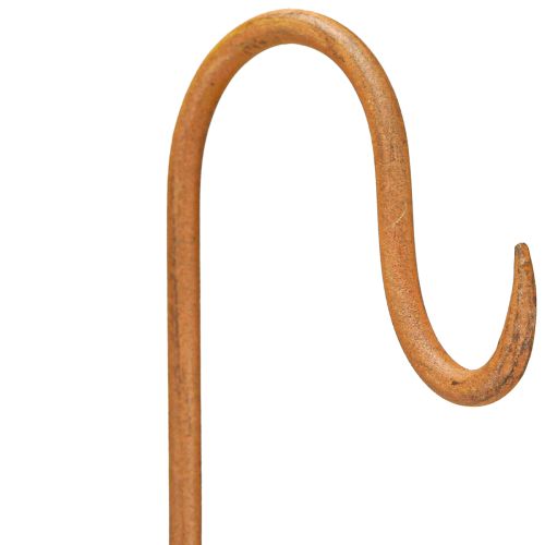 Floristik24 Stång med Krok Rostdekoration Trädgård Metalldekoration H80cm 3st
