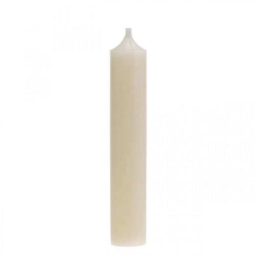 Artikel Stickljus vit krämljusdekoration 120mm/Ø21mm 6 st