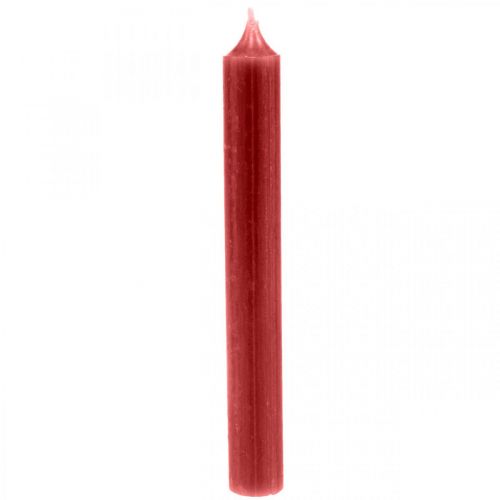 Artikel Avsmalnande ljus röda enfärgade ljus rubinröda 180mm/Ø21mm 6st