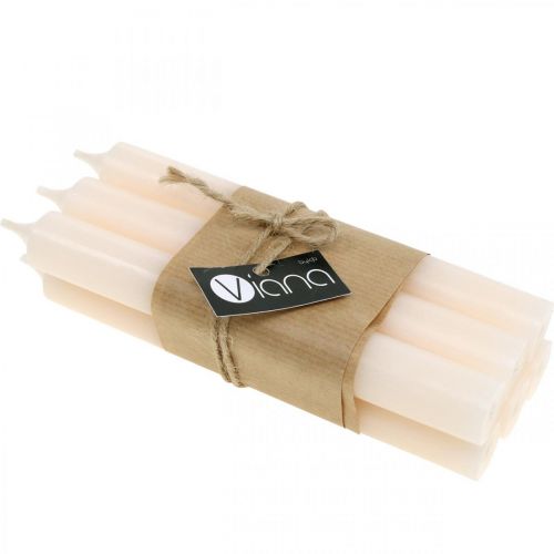 Artikel Taper candle vit krämvaxljus 180mm/Ø21mm 6st